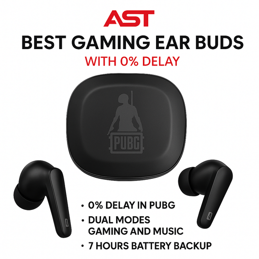 AST-G8 Gaming Earbuds | PUBG Edition | Dual Mode, ENC Noise Cancellation
