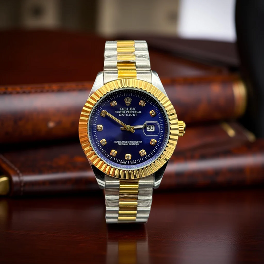 Rlx Oyster Truetone With Blue Dial