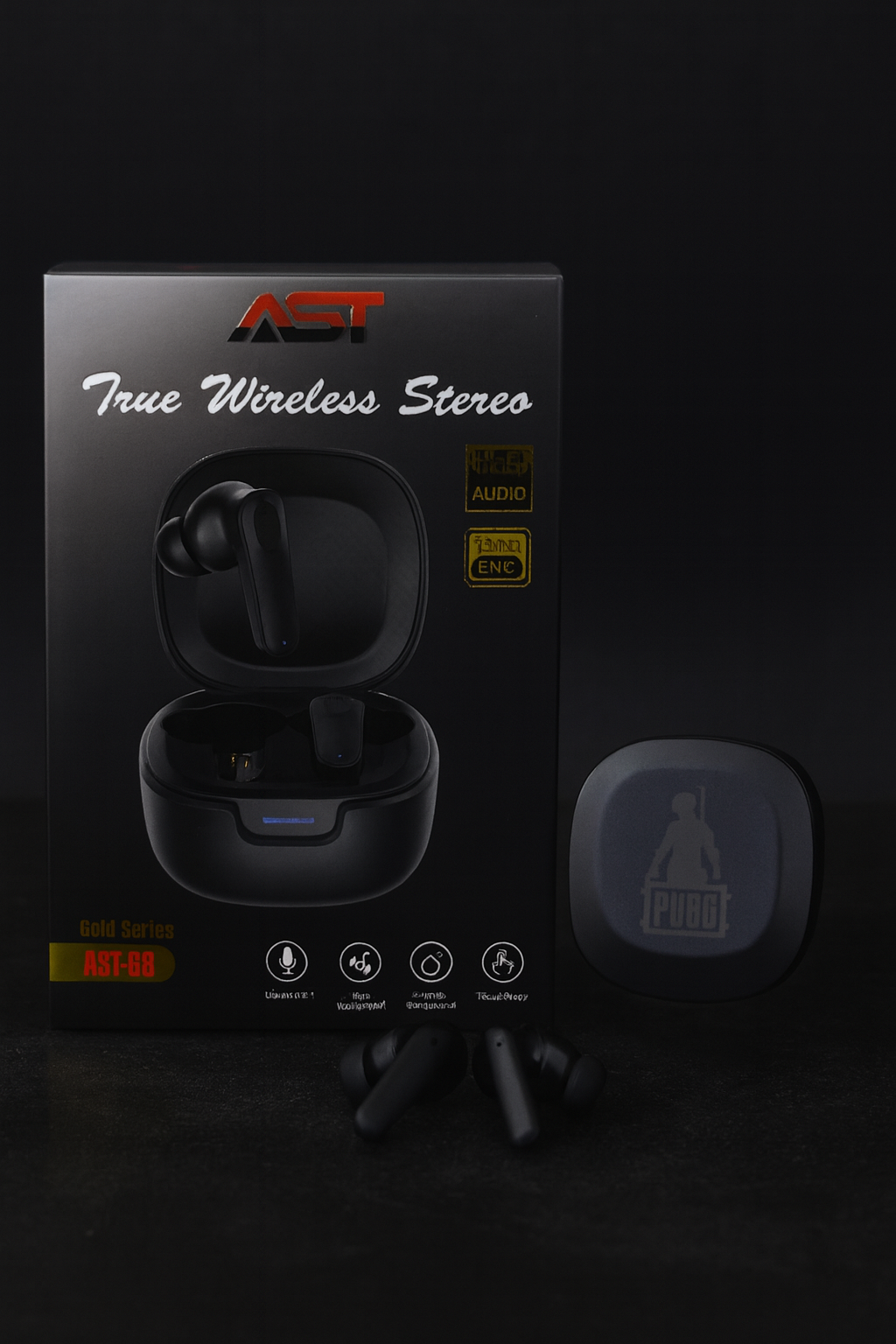 AST-G8 Gaming Earbuds | PUBG Edition | Dual Mode, ENC Noise Cancellation