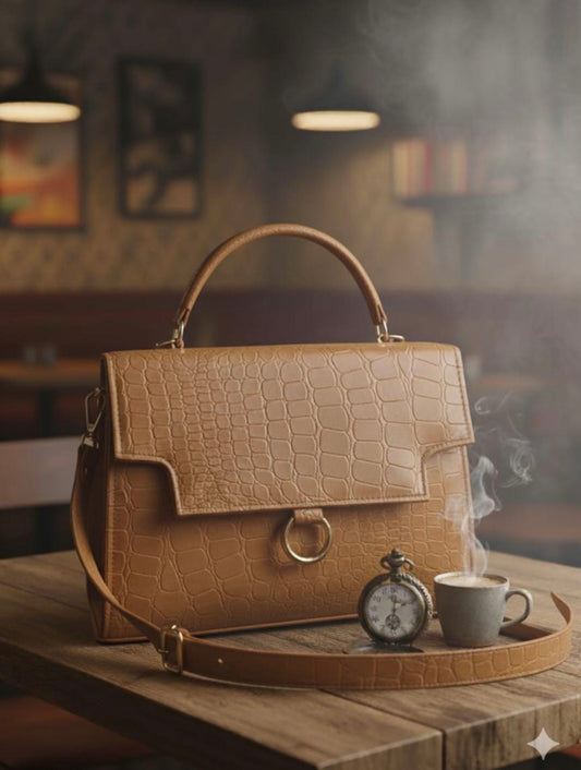 Ring Box Bag High Quality (Tan/Light Brown)