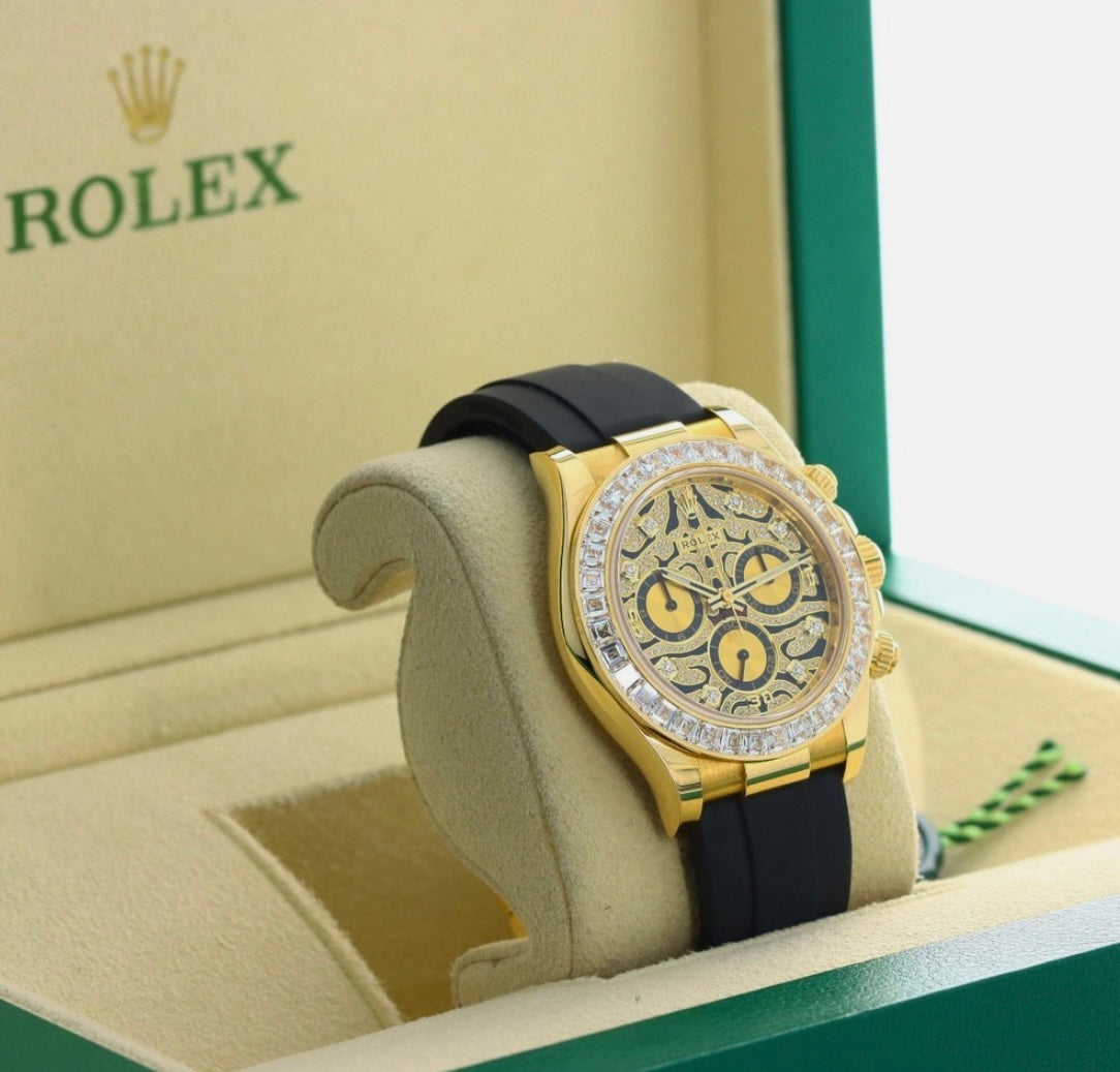 Rolex Cosmograph Daytona Eye of the Tiger 40mm Yellow Gold Oysterflex