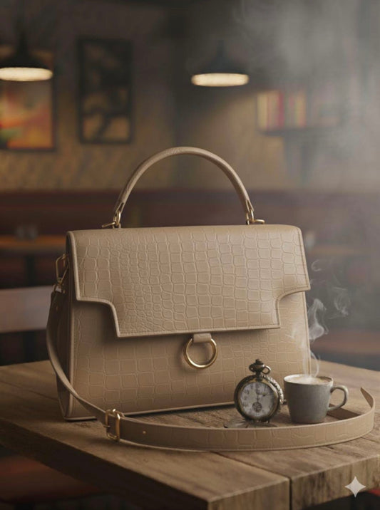 Ring Box Bag High Quality (Beige Color)