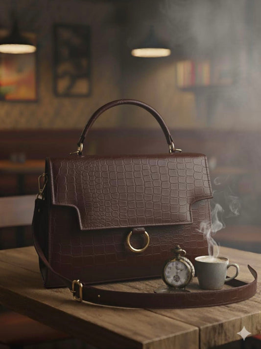 Ring Box Bag High Quality (Brown)