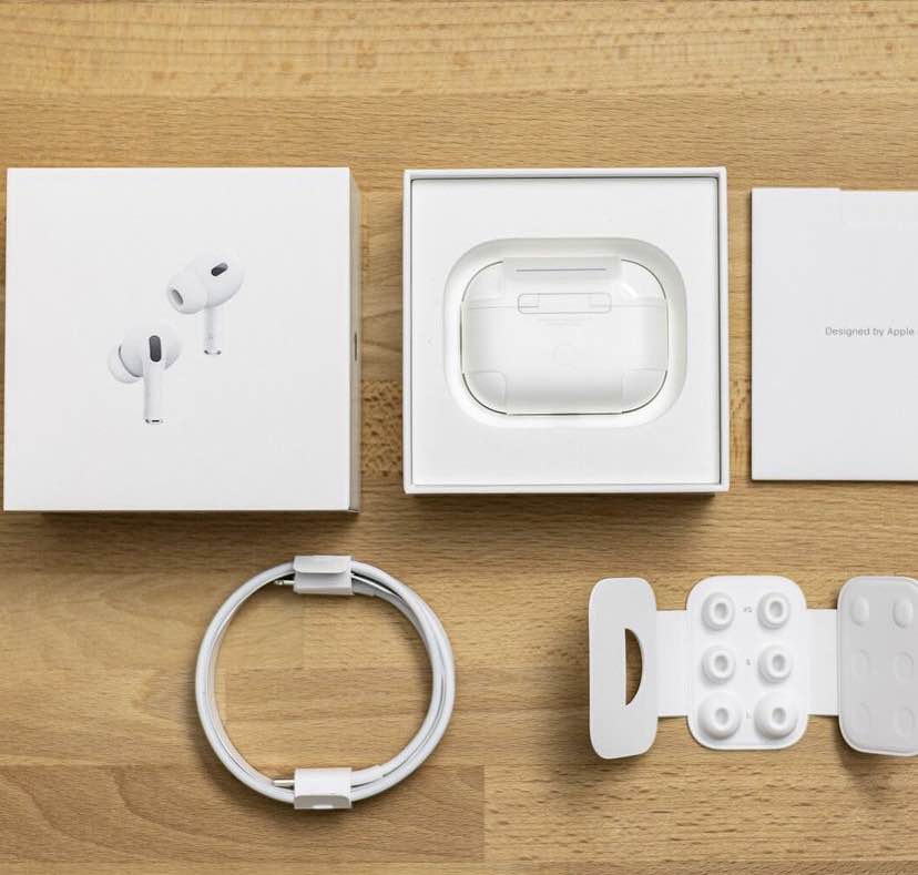 Airpods Pro 2 (2nd Generation) Wireless Earbuds with Buzzer, Magsafe Charging Case USB-C, Noise Cancellation