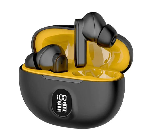 TWS Wireless Earbuds with LED Display -ENC Noise Cancellation, HiFi Stereo, Bluetooth ^ 5.3 - Available in Black & White